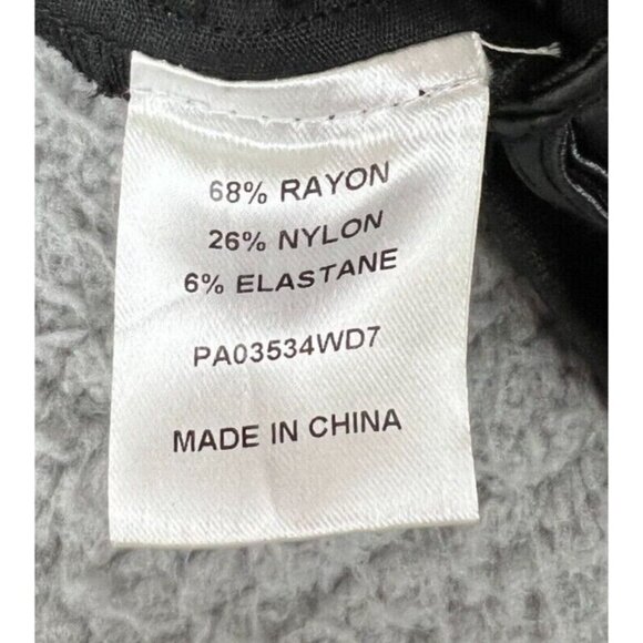 NWT MESHKI Womens Ada Coated Skinny Faux LeatherJeans Black Size Medium Romantic - Picture 5 of 12